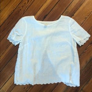 100% linen j crew t shirt